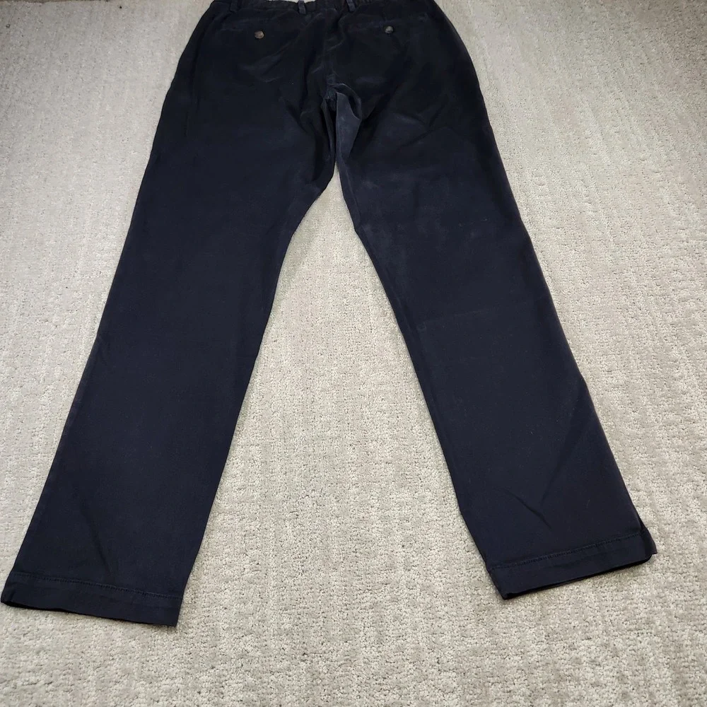 Bearbottom Chino Pants Men Medium 30x30 Cotton Blend Elastic Waist Black SlimFit